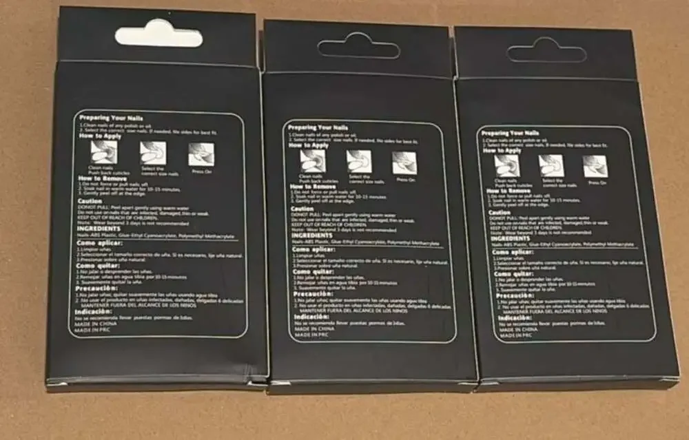 Vivi Max Professional After Dark Press-On Nail Set (3-Pack)